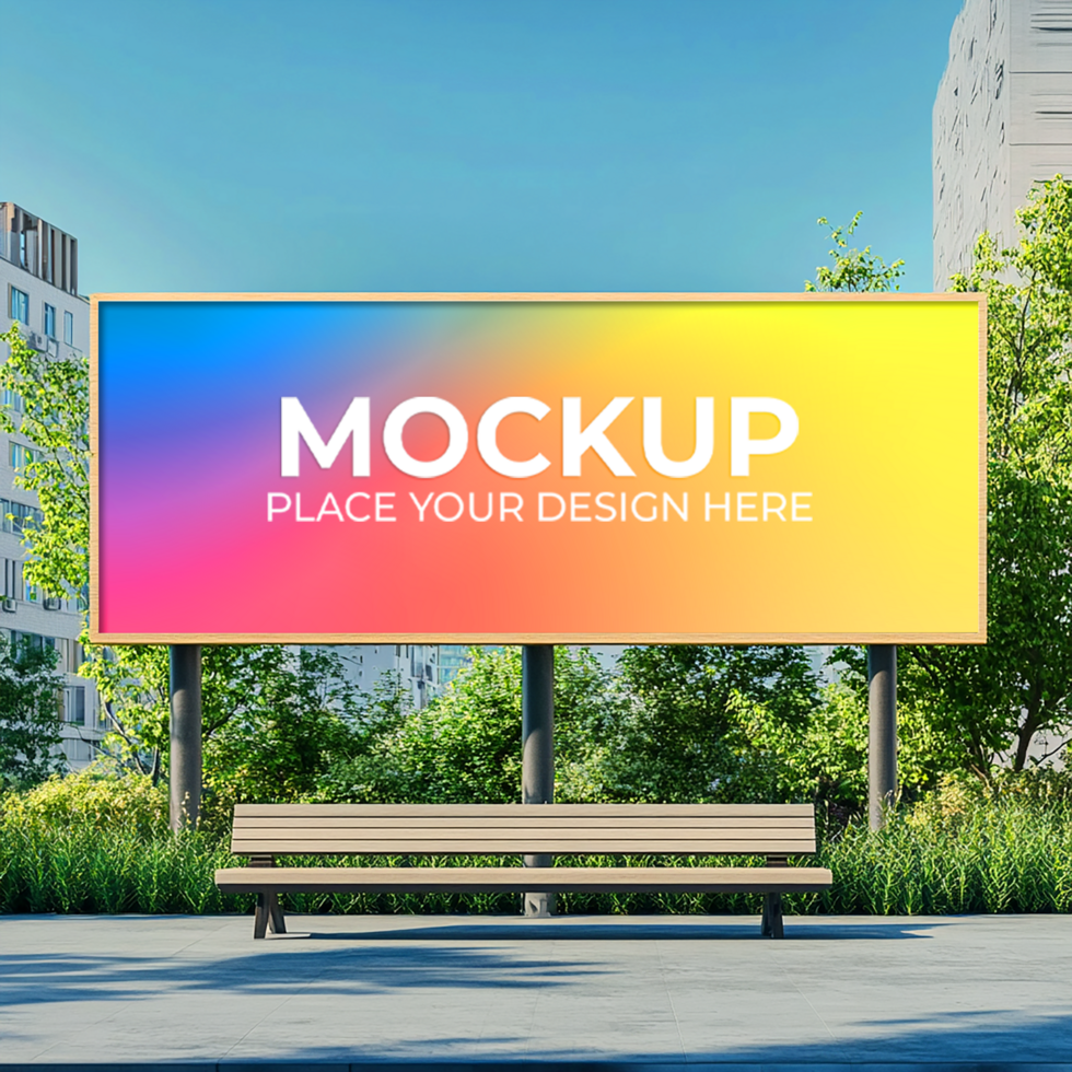 Gold-Themed Billboard Mockup for Exclusive Branding psd