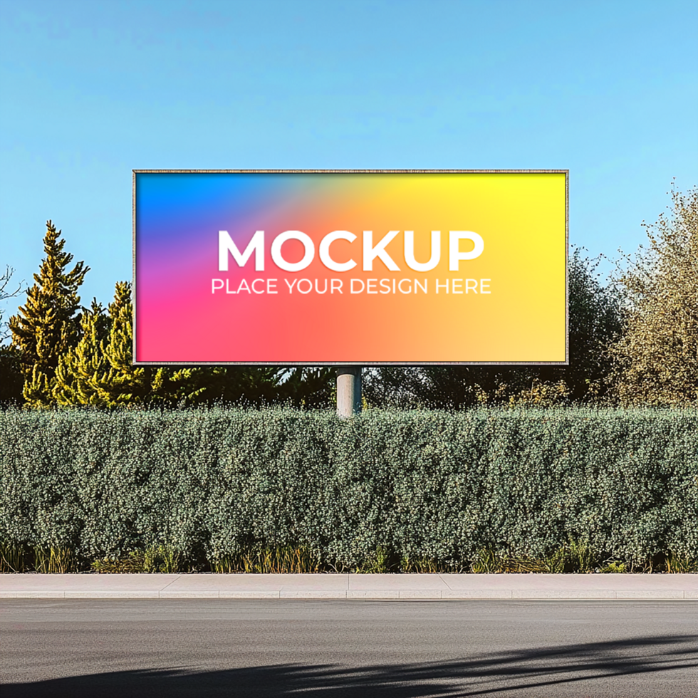 Street Corner Billboard Mockup for Local Advertisements psd