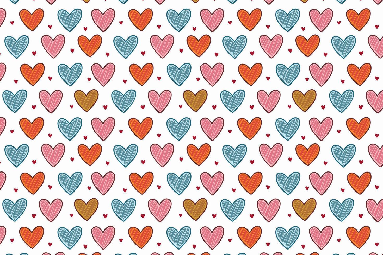 A pattern with hearts texture on it vector