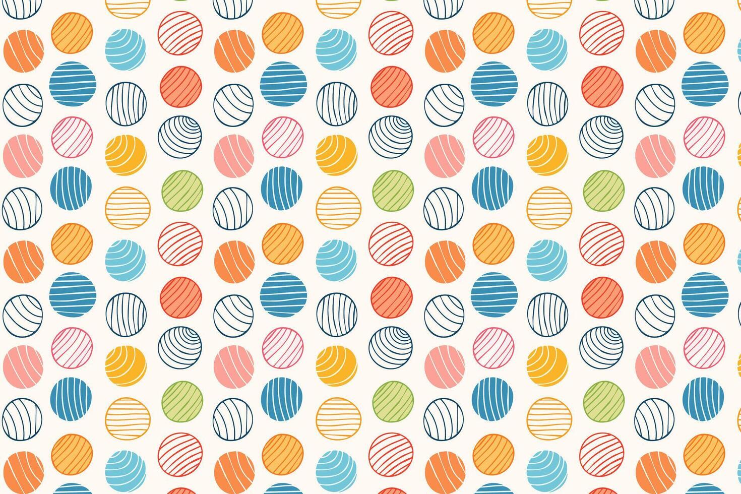 A colorful pattern with circles and lines abstract background vector