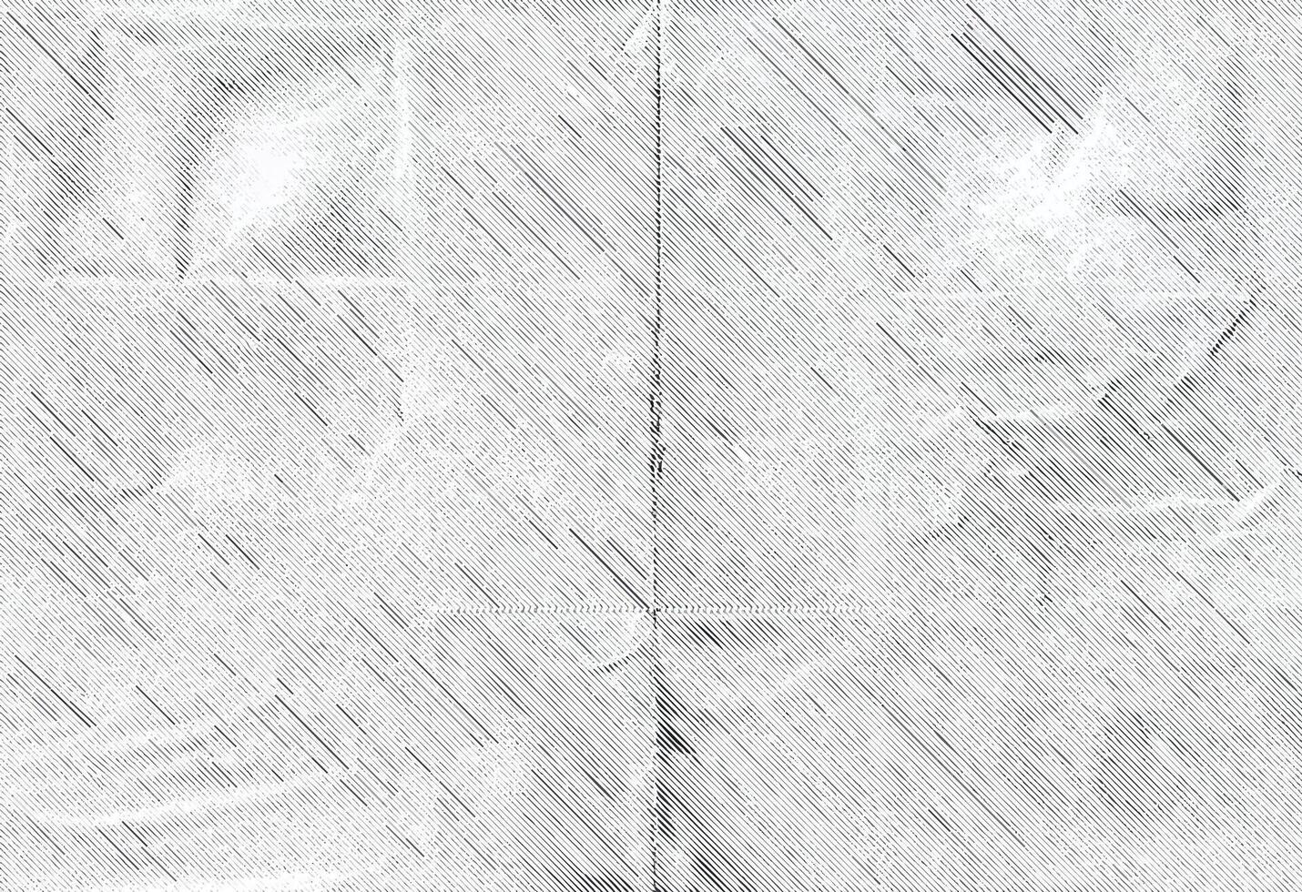 Abstract grunge halftone texture with diagonal lines and folded paper effect, ideal for backgrounds. vector