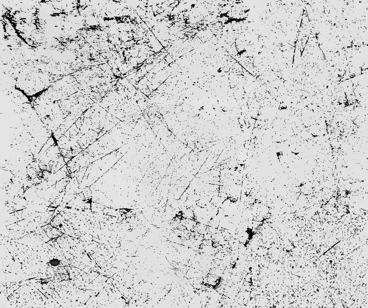 Abstract grunge scratched texture with black and white tones, perfect for backgrounds or overlays. vector