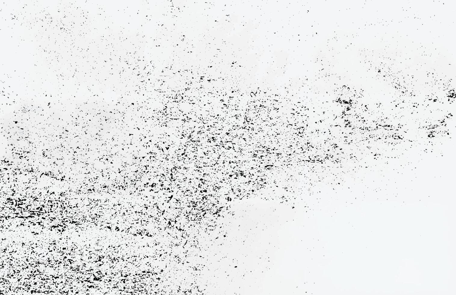 Black grunge speckled texture on a white background, perfect for overlays, designs, and vintage effects. vector