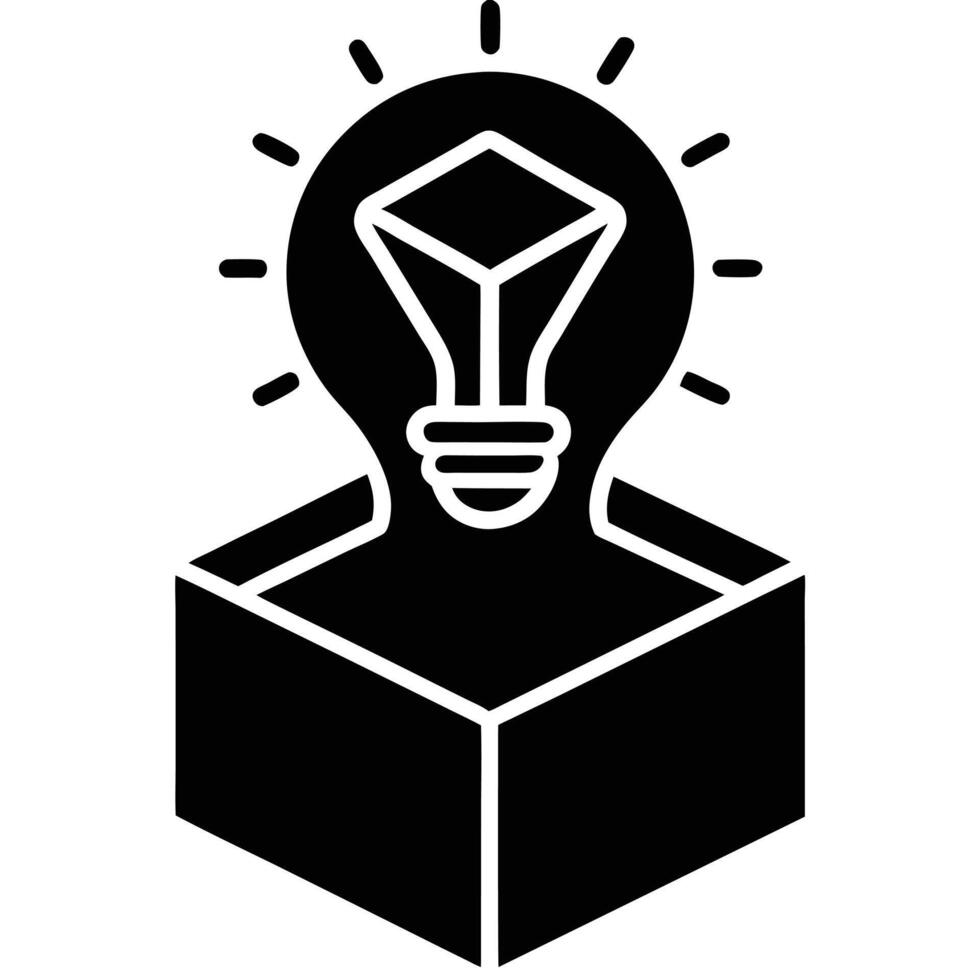 Innovative Ideas Emerging from Box vector