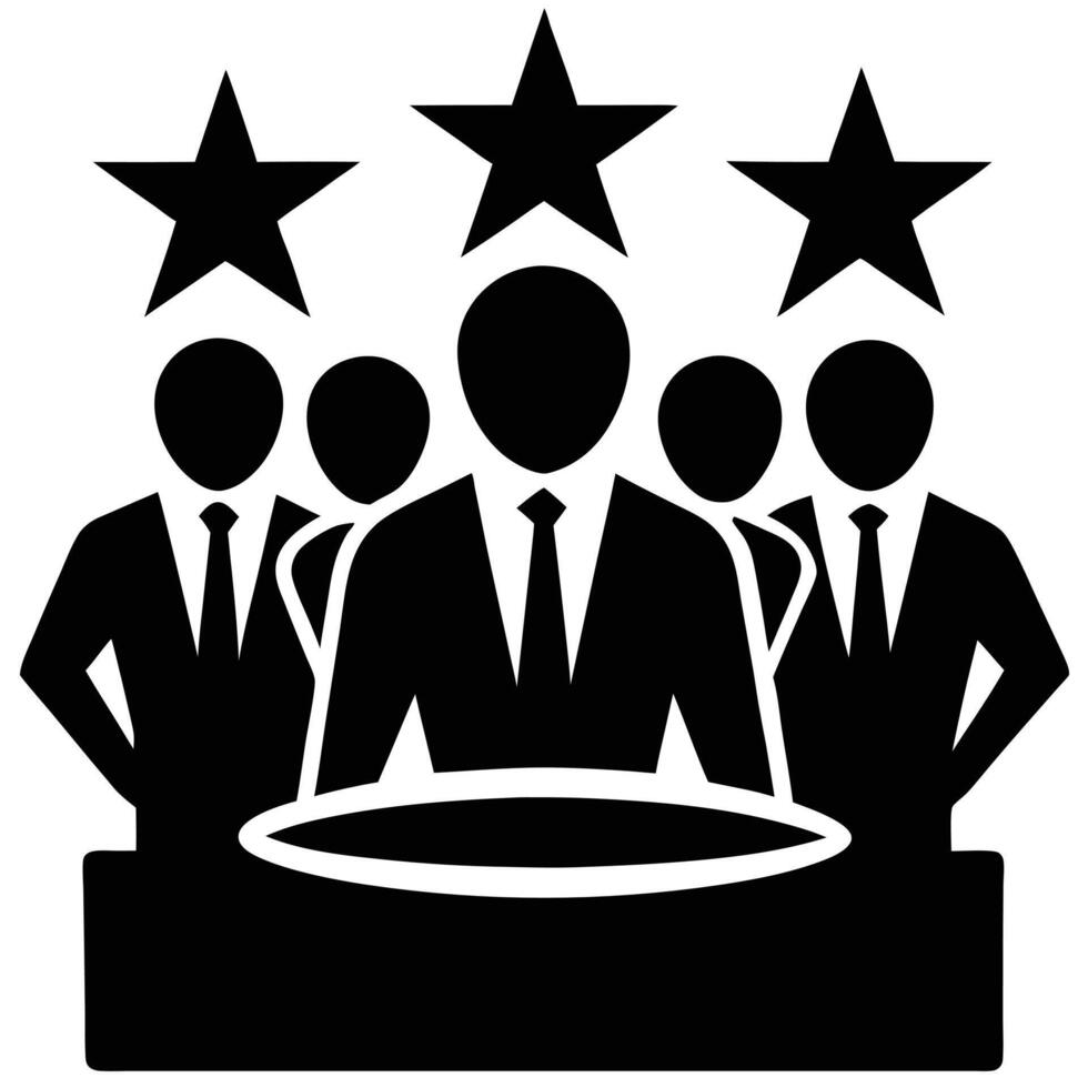 Leadership Team Achieving Excellence vector