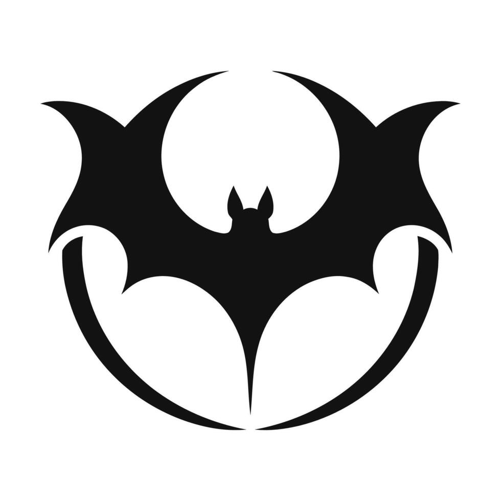 Halloween bat icon vector