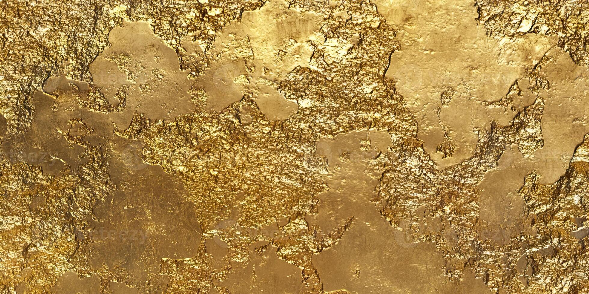 Bright shiny gold foil texture pattern wallpaper background with copy space. Grunge aesthetic, shimmering effect, luxurious, expensive golden backdrop yellow photo