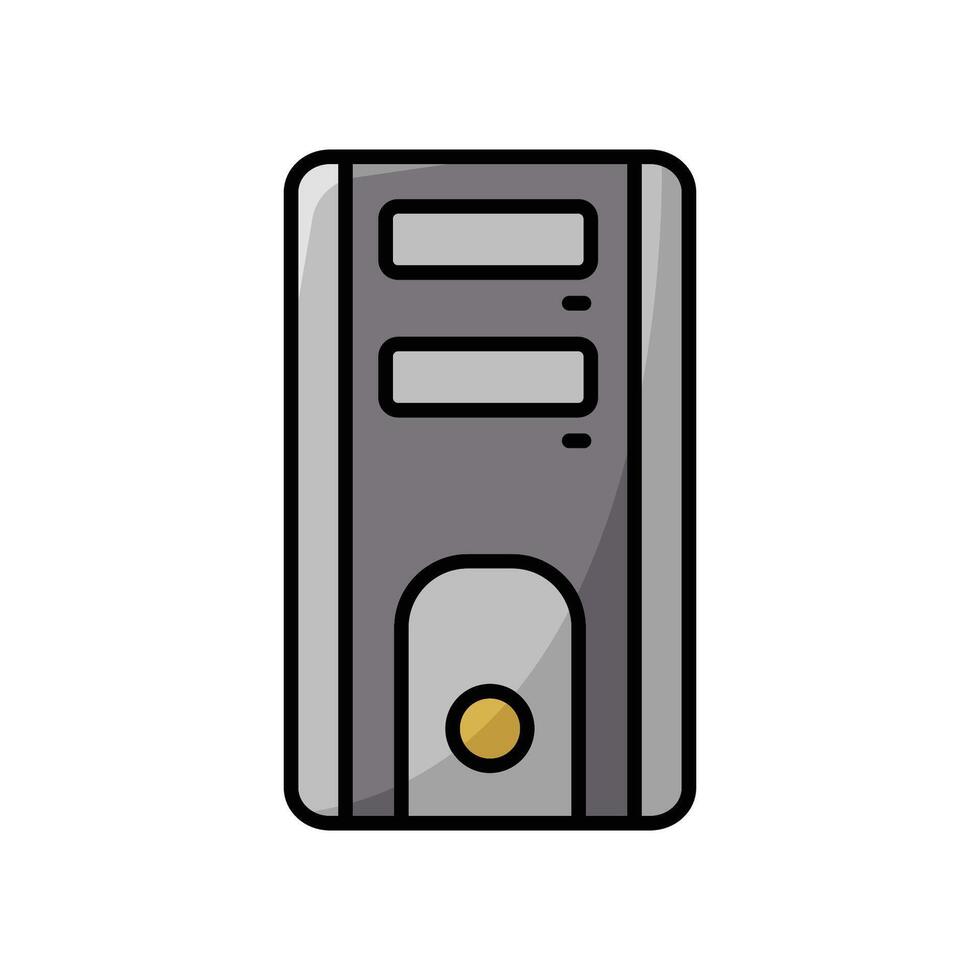 Gaming Computer Tower Icon vector