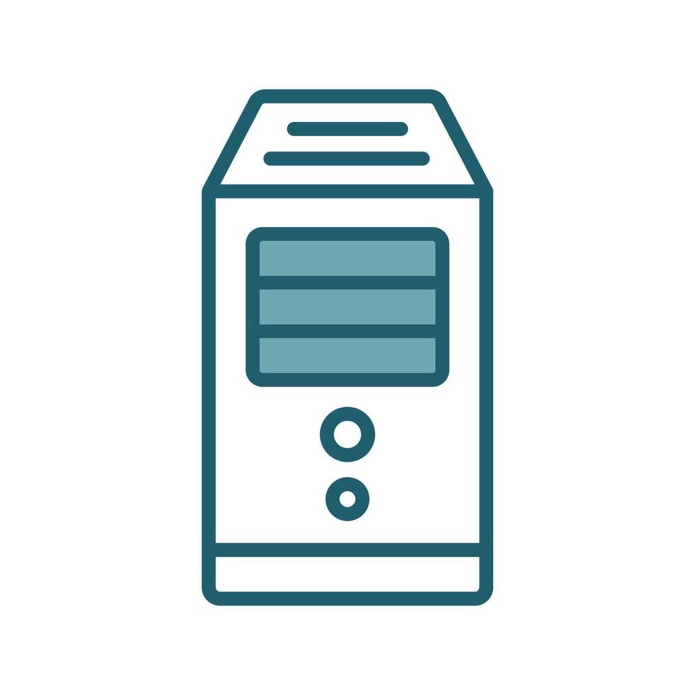 computer tower icon design template simple and clean vector