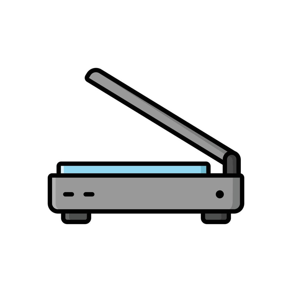 Flatbed Scanner for PC Icon vector