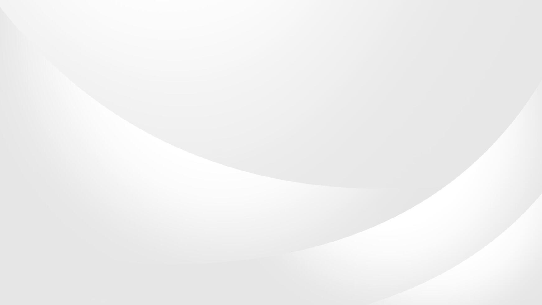 Clean White Abstract Background with Subtle Gradient and Swooping Curved Lines vector