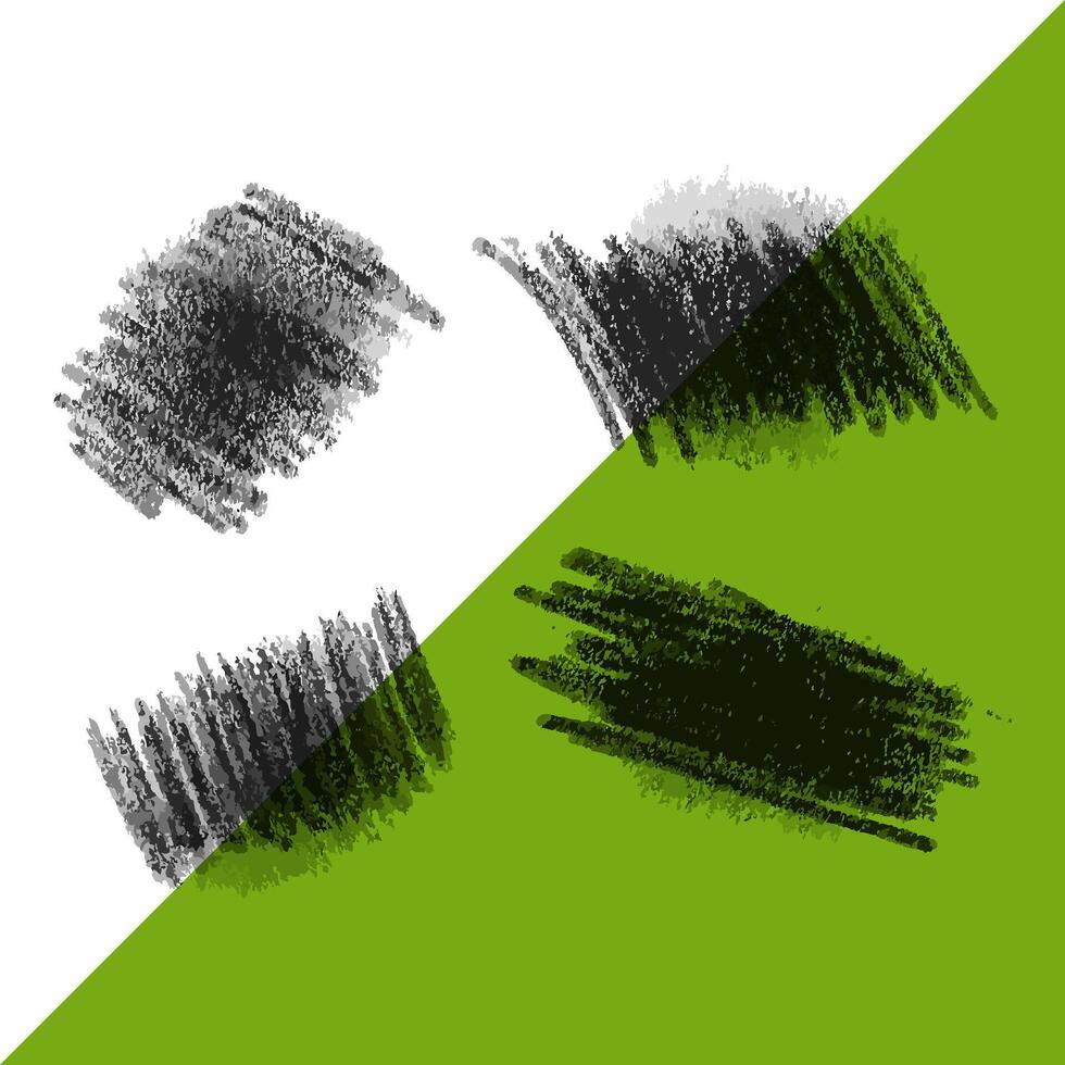 Charcoal scribbles design vector