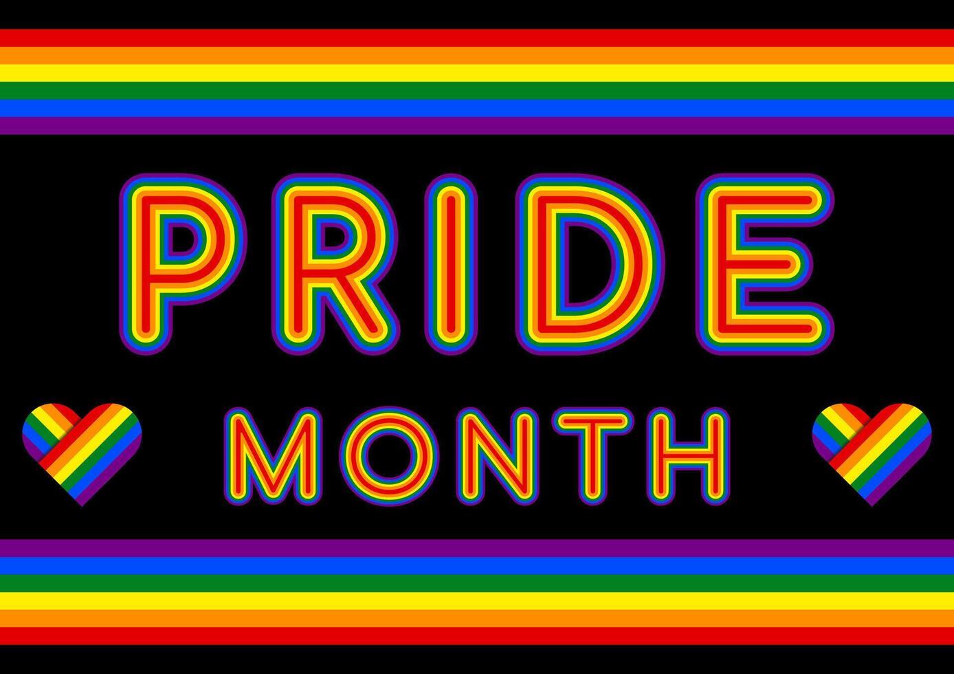 Pride month background. Celebration and commemoration of lesbian, gay, bisexual, and transgender pride concept. LGBT Pride Month.happy pride day. vector
