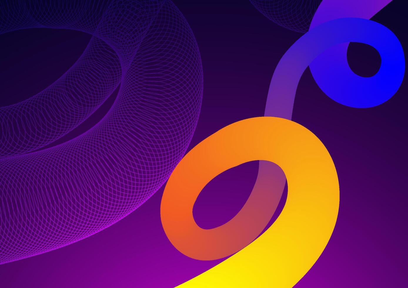 Digital technology Wave colorful background. Design for abstract futuristic fluid wavy curve gradient digital technology background. vector