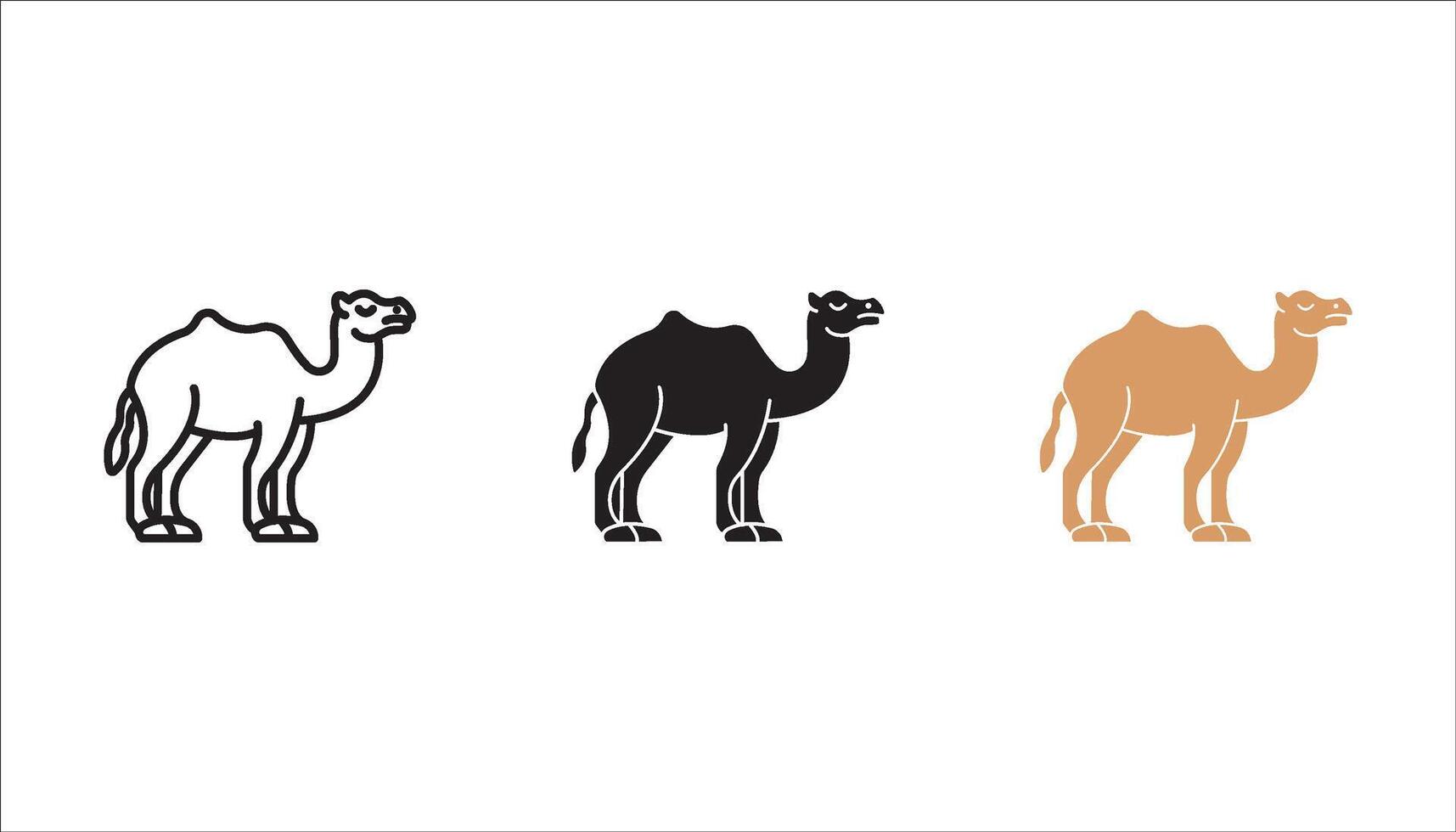 Camel logo. Isolated koala on white background vector