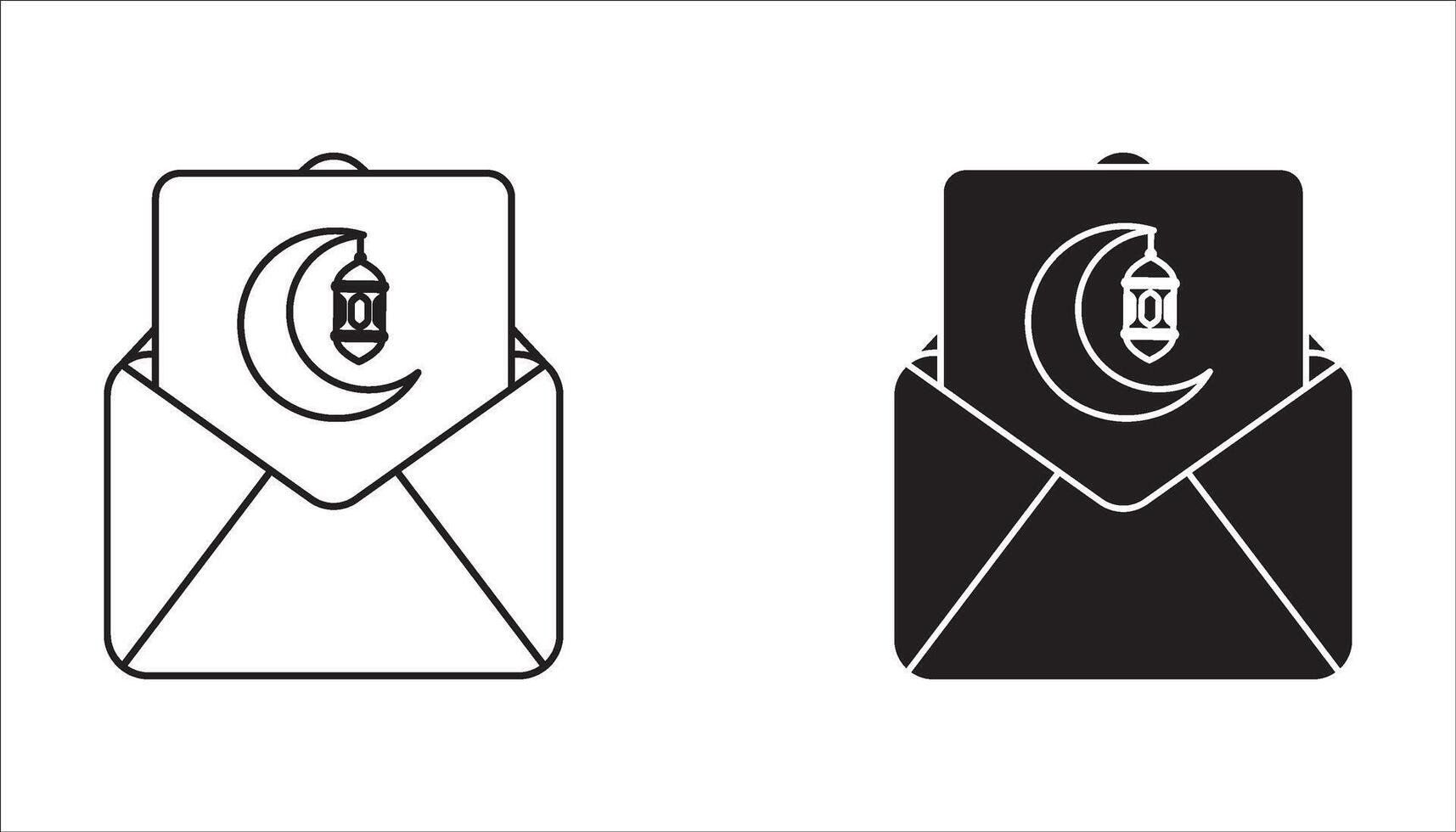 email or mail send icon logo sign set outline vector