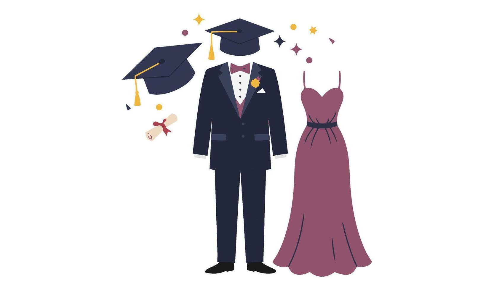 Group of Graduates Smiling at Joyful Graduation Celebration 2025 Event vector
