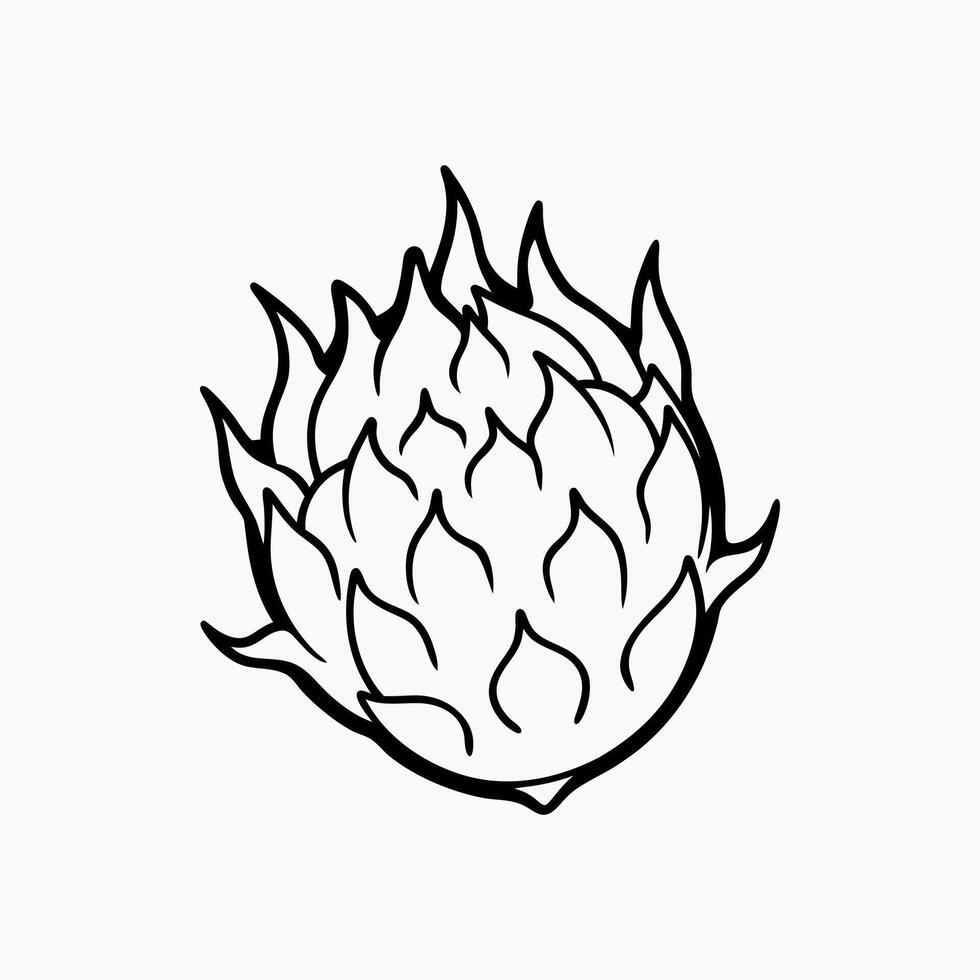 Fresh and Exotic Dragon Fruit High Quality Stock Image for Commercial Use vector