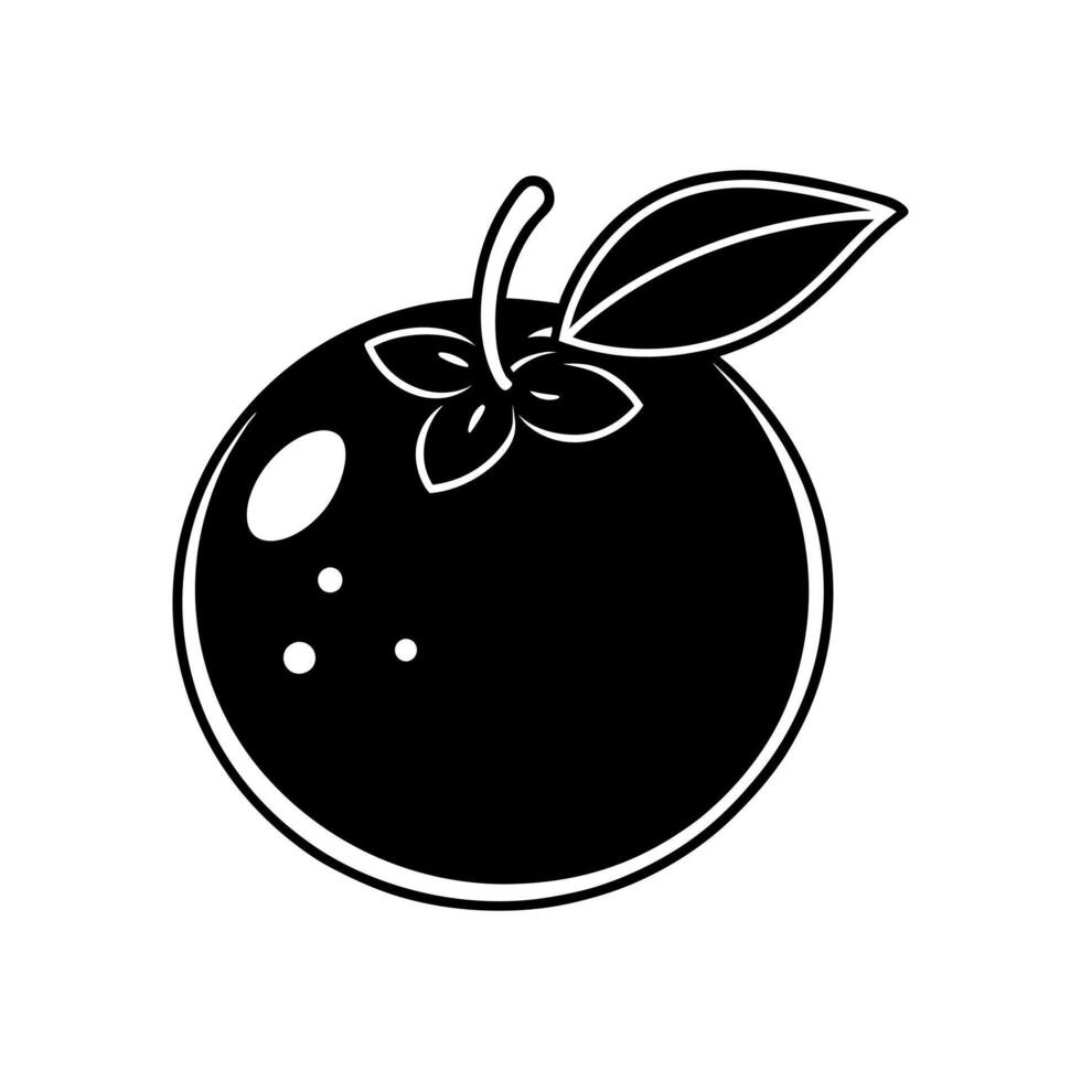 Blueberry Illustration on White Background High-Quality Digital Artwork vector