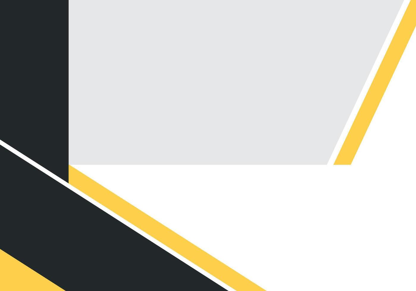 a black and yellow geometric pattern vector