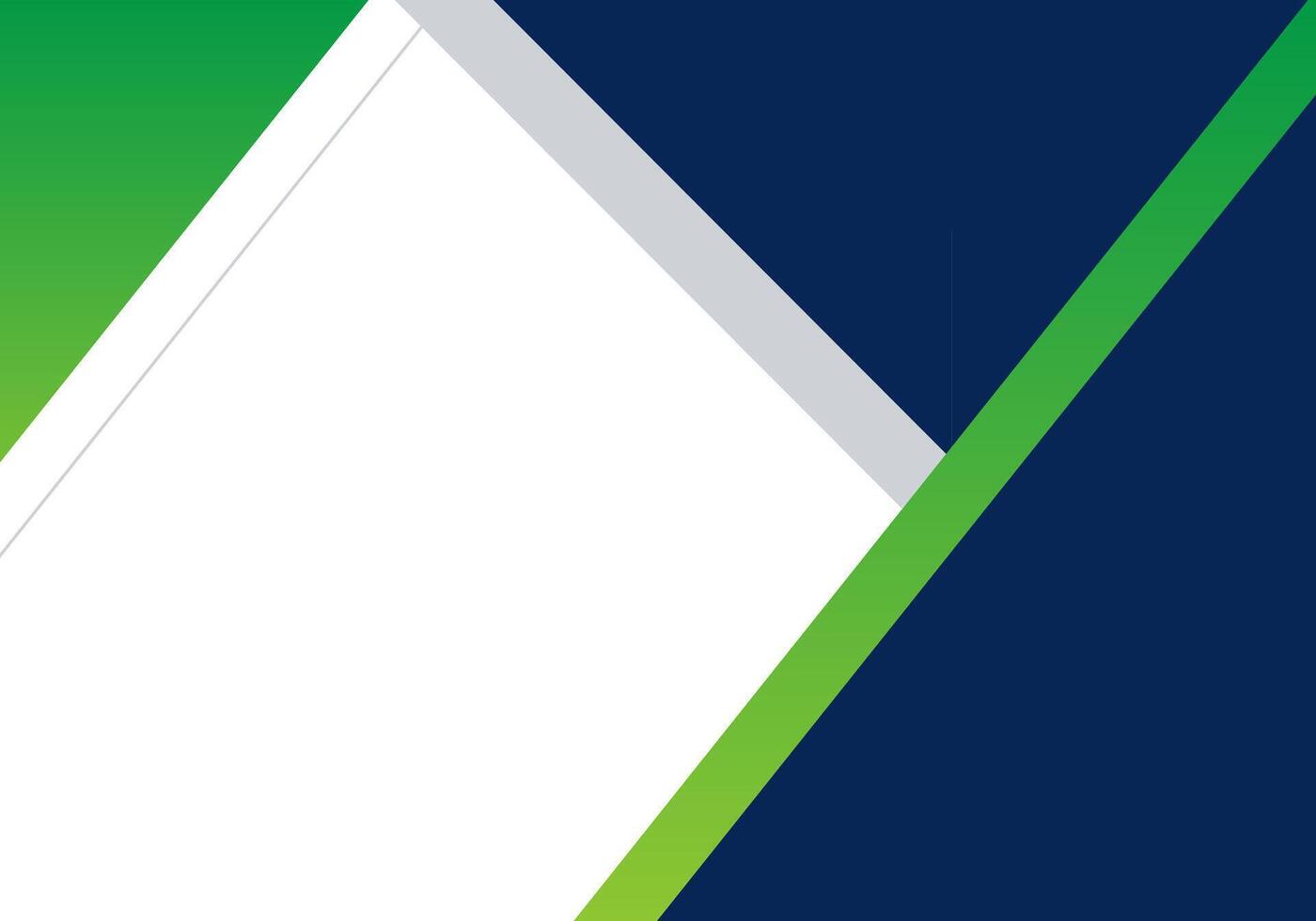 a green and white background with a blue and white triangle vector