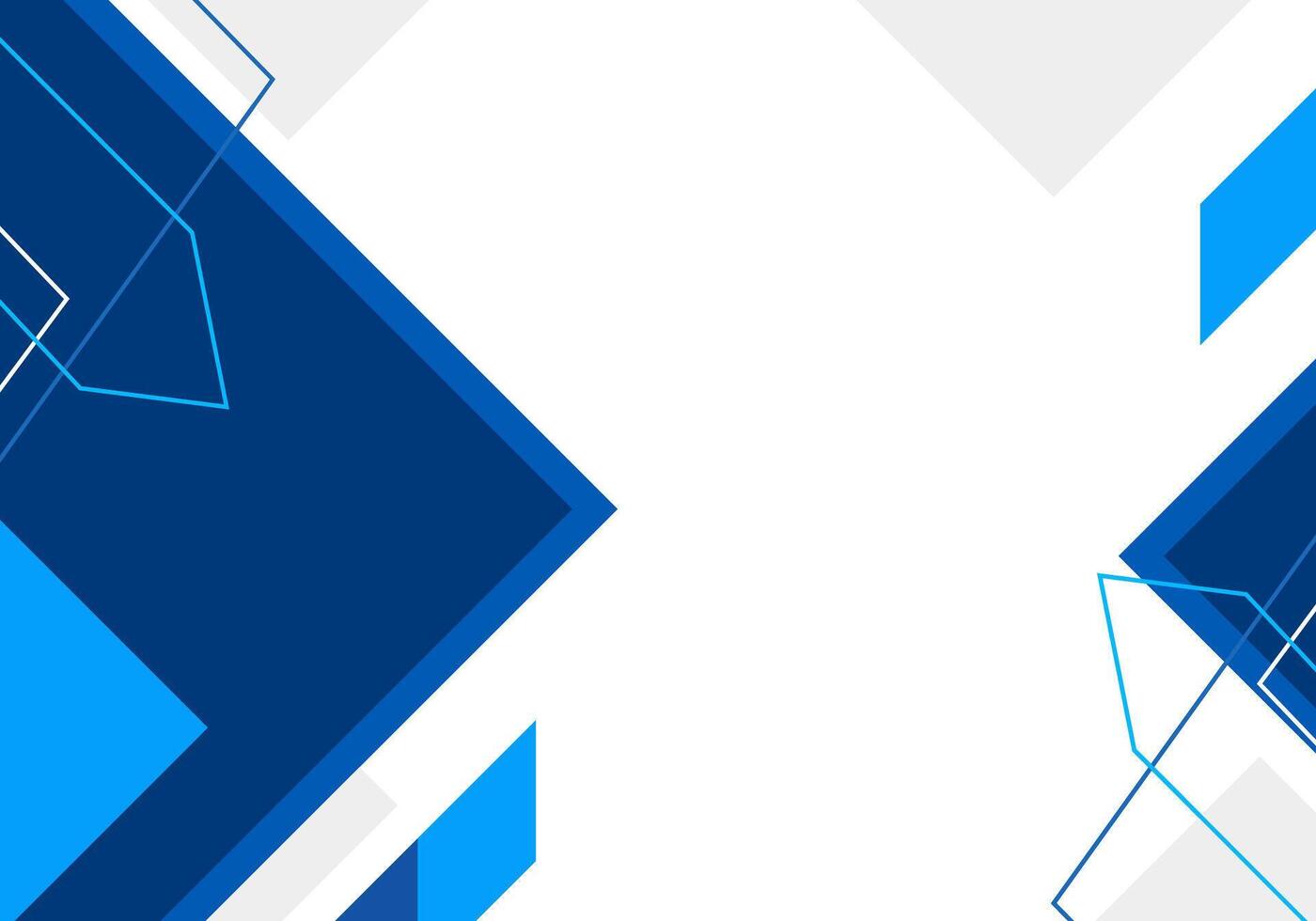 blue and white geometric background with triangles vector