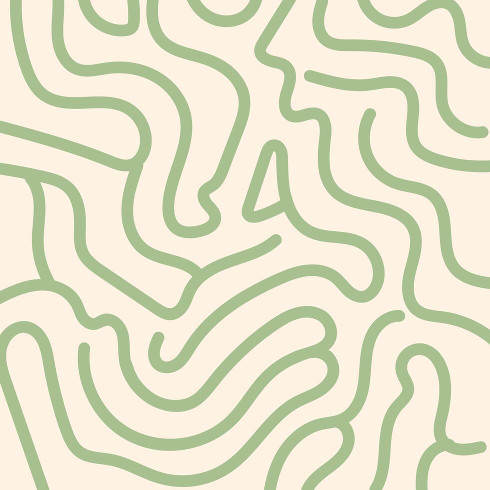 Abstract wavy line background in a retro style. Organic flowing shapes form a pattern. Suitable for wallpapers, textiles, packaging, and modern graphic design. vector