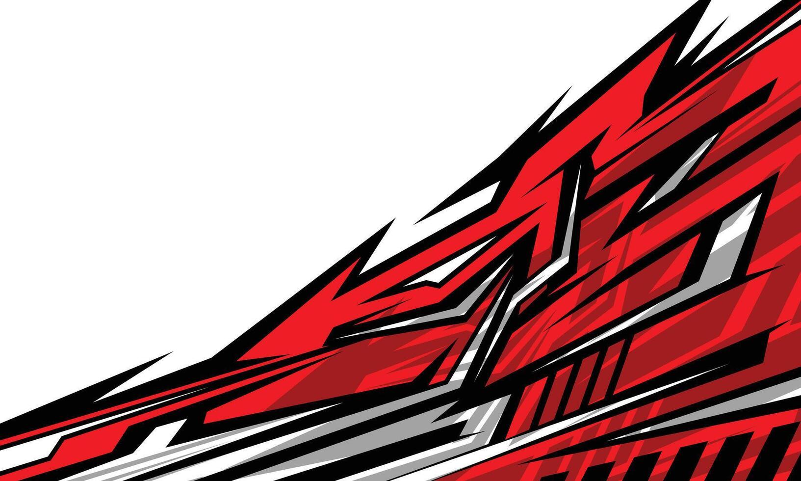 Abstract background red and white stripes car wrap sticker vector