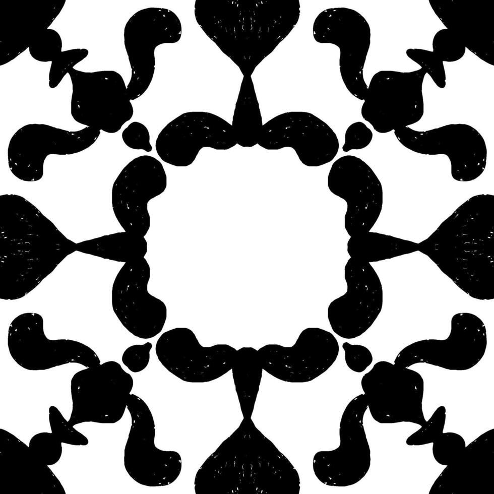 a black pattern with a circular design vector