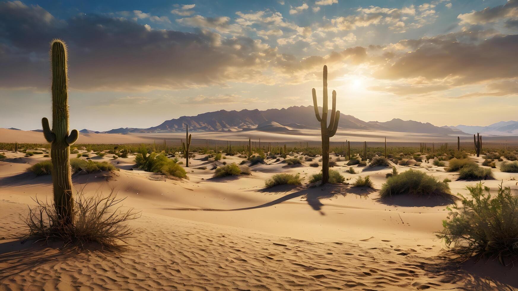 A photo desert landscape