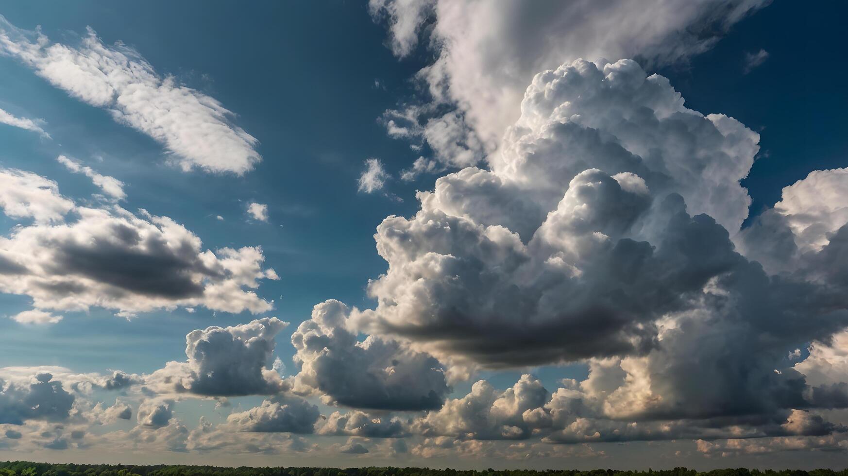 A photo time-lapse of clouds moving across the sky