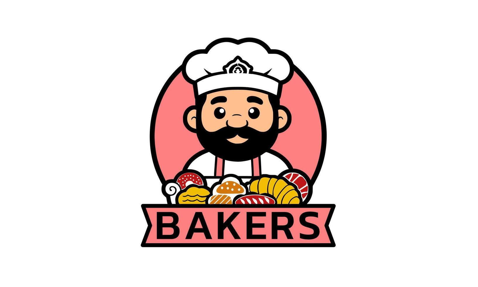 A Unique Baker Illustration vector