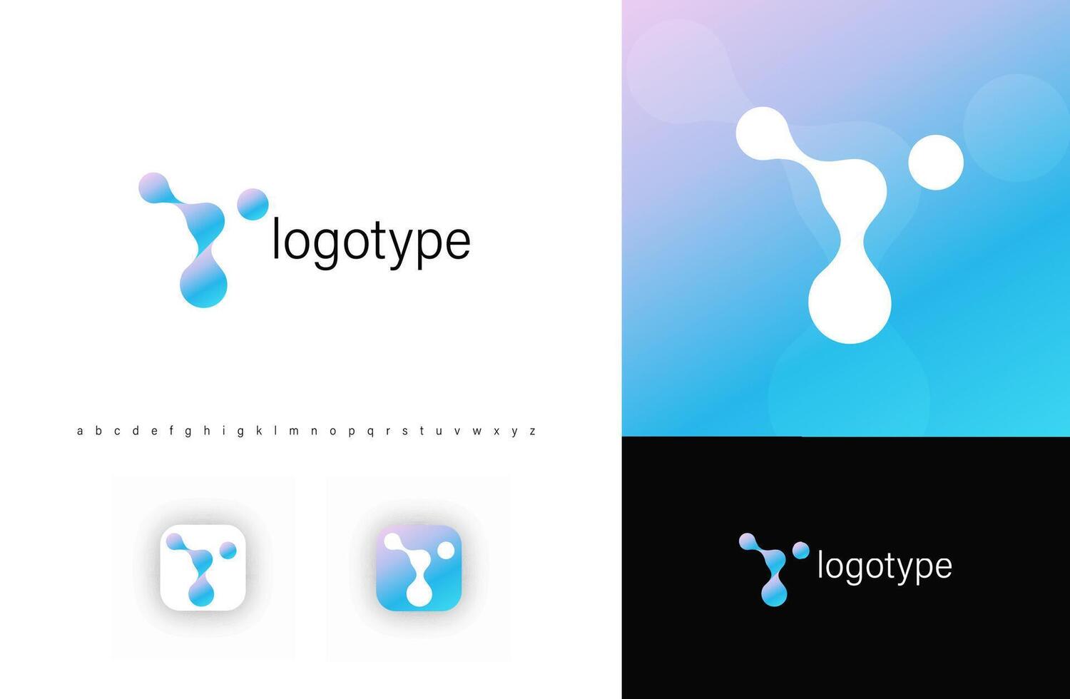 Abstract molecular structure forming dynamic connection. Represents science, biotechnology, and innovation. Suitable for medical research, pharmaceuticals, AI, digital networks. Fusion logo vector