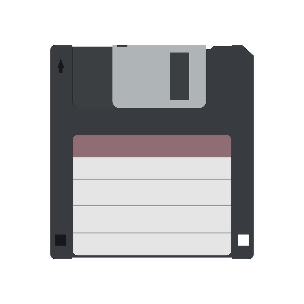 computer floppy disk drive on white background vector