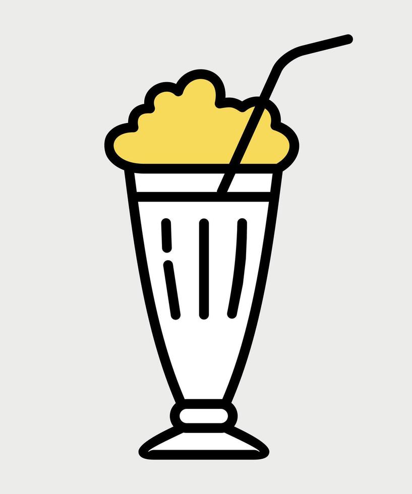cocktail in glass icon on white background vector