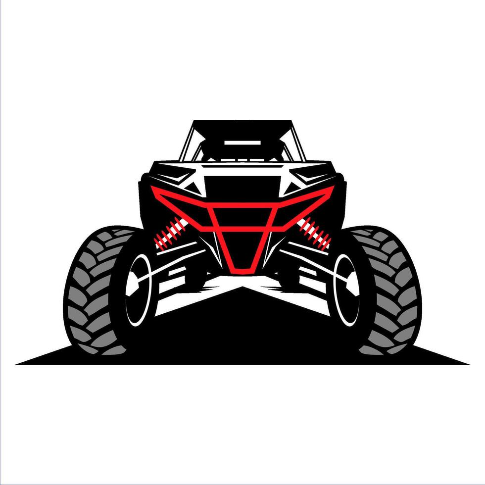 utv logo from the front icon illustration design vector