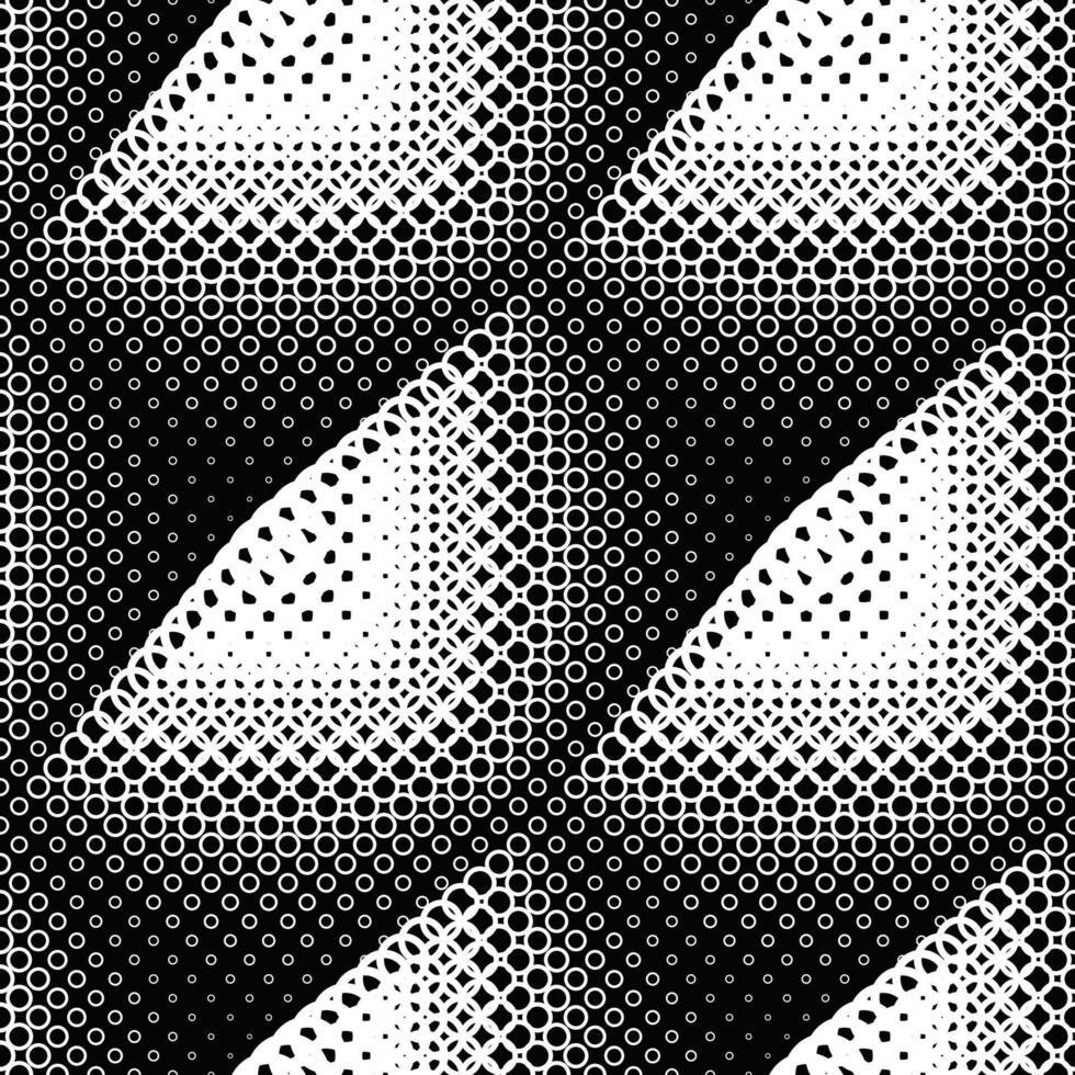 Geometric abstract black and white circle pattern background vector