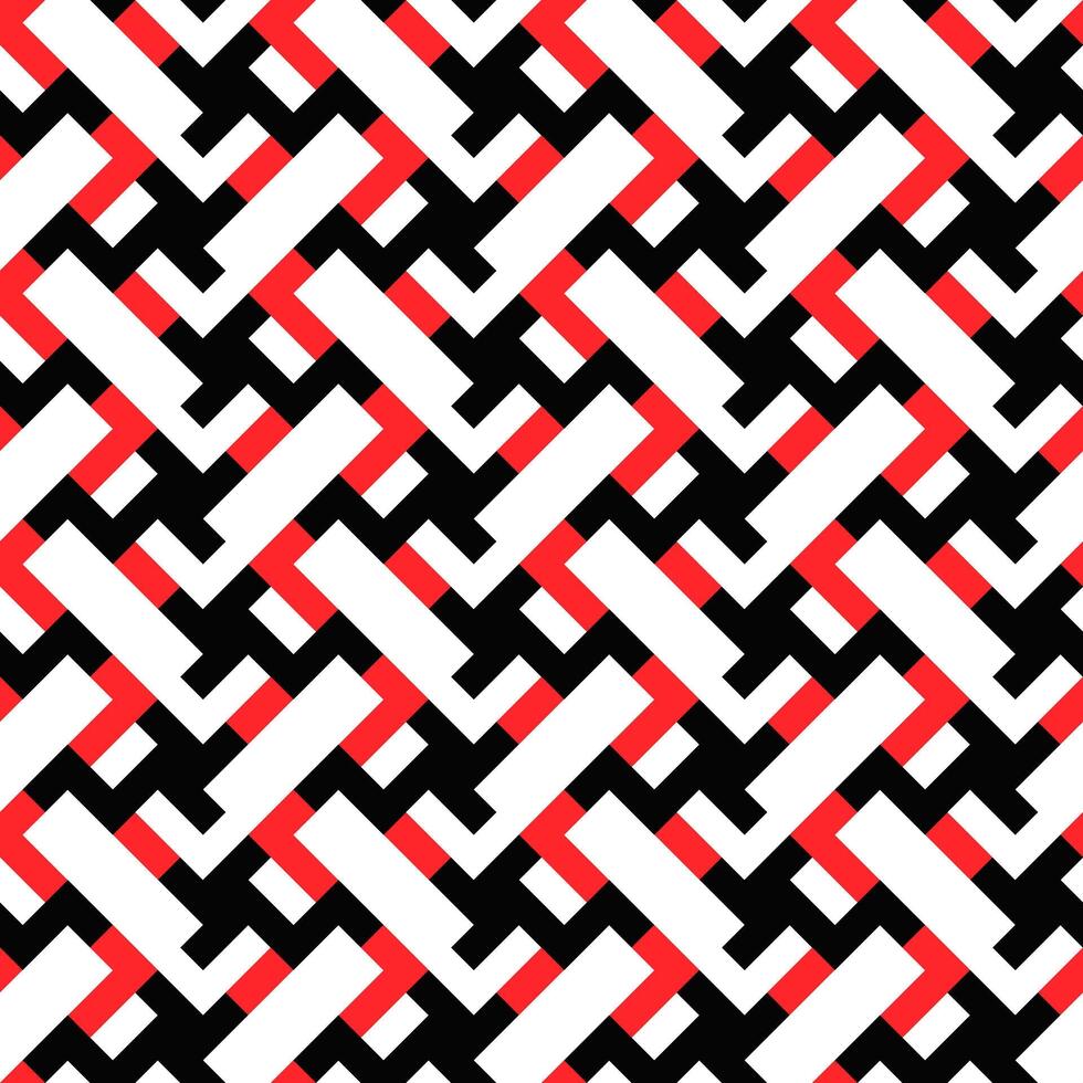 Random three color pattern background design - repeating seamless illustration vector