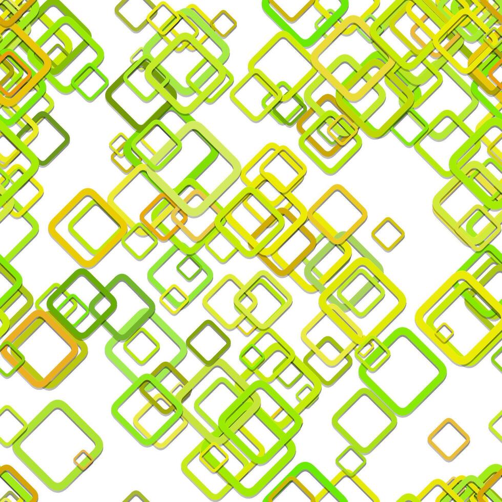 A green and yellow background with squares vector