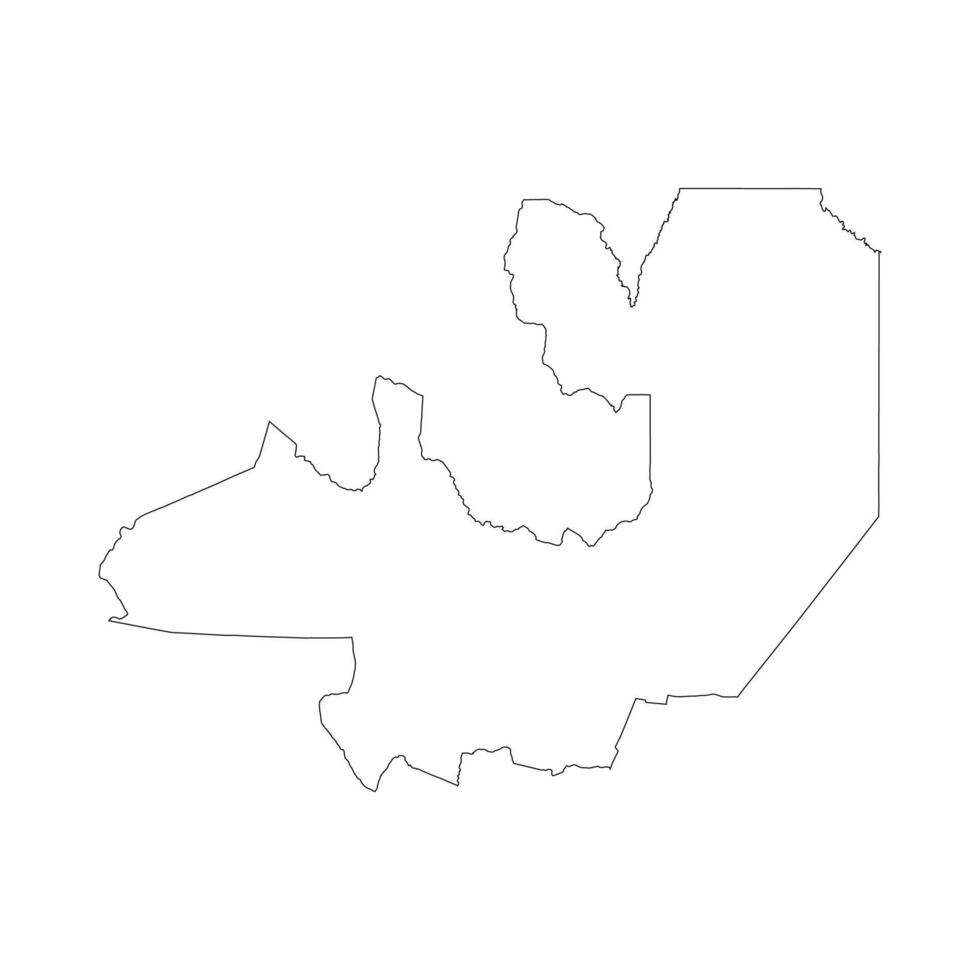 Salta province blank outline map vector