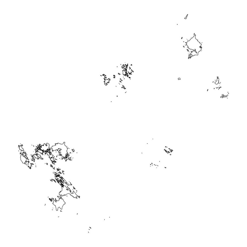 Kepulauan Riau province blank outline map vector