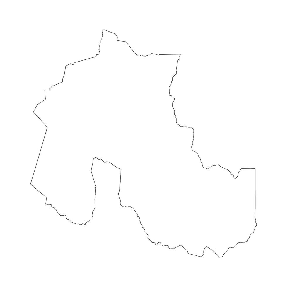 Jujuy province blank outline map vector