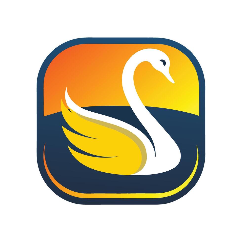 Contemporary Swan Outline Art for Luxury and Nature-Inspired Projects vector
