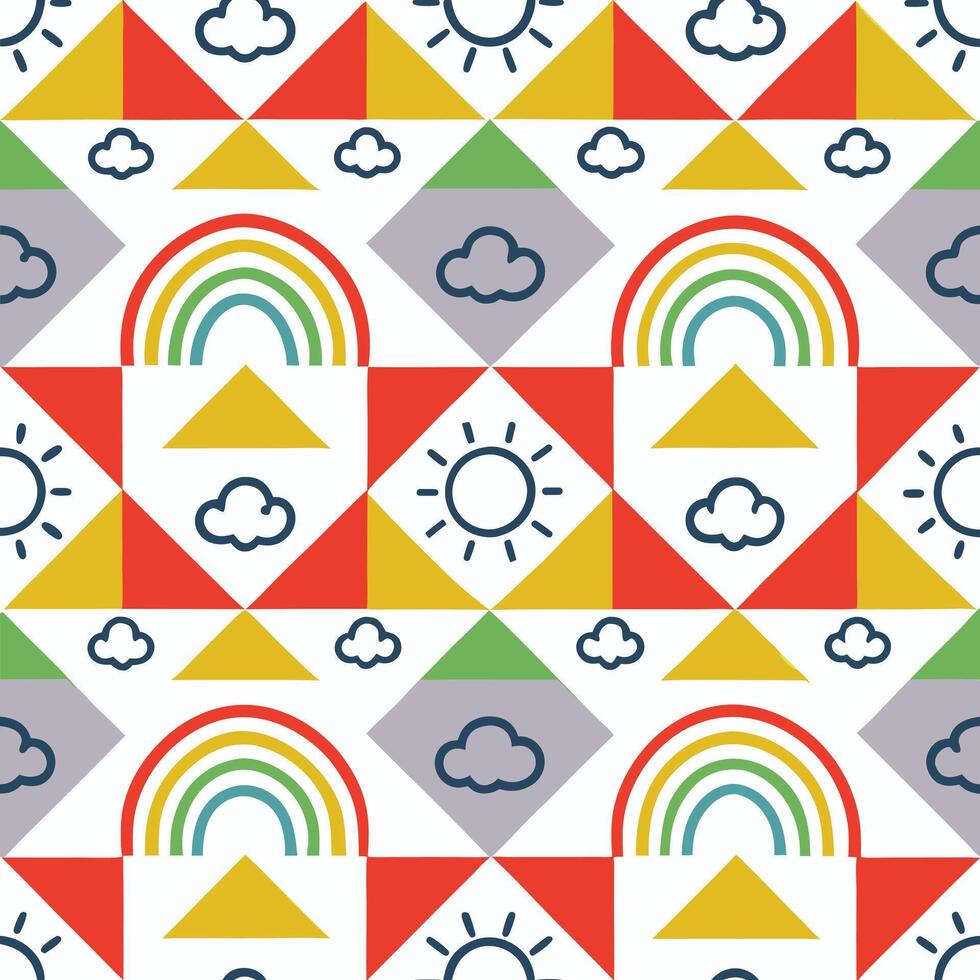Hand-Drawn Rainbow Illustration in Black and White with a Simple Design vector