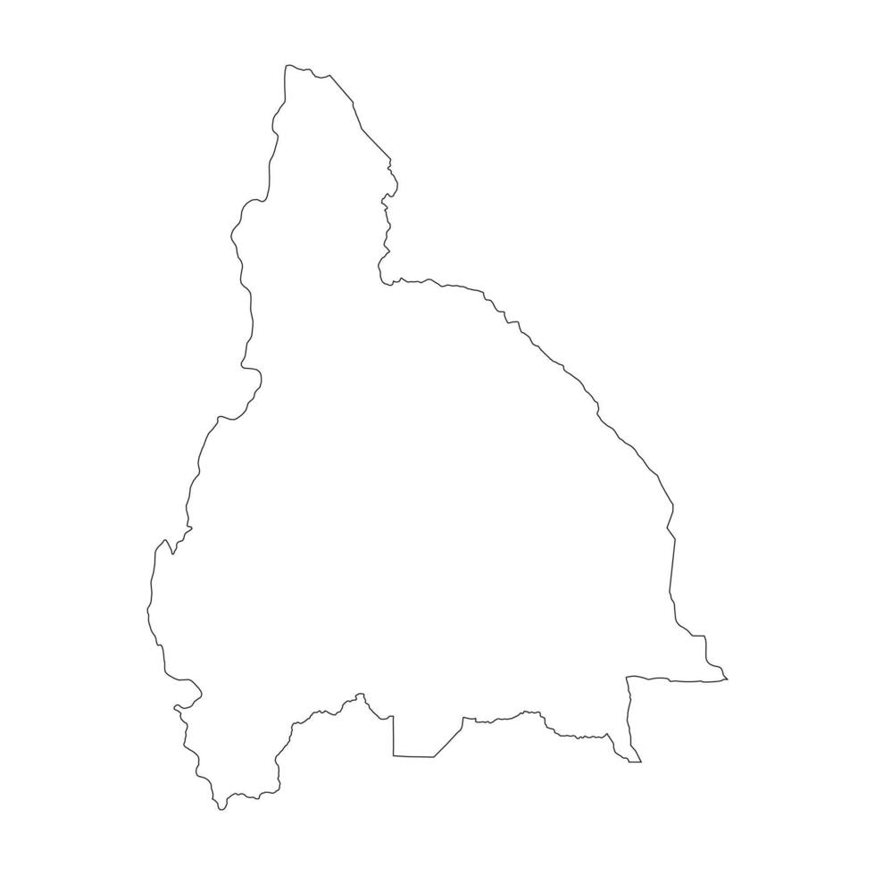 San Juan province blank outline map vector