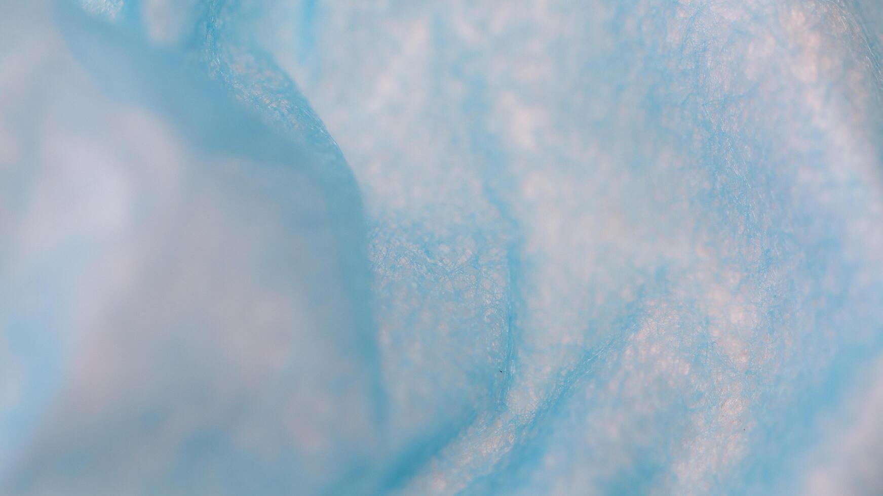 Macro close up of a blue cloth photo