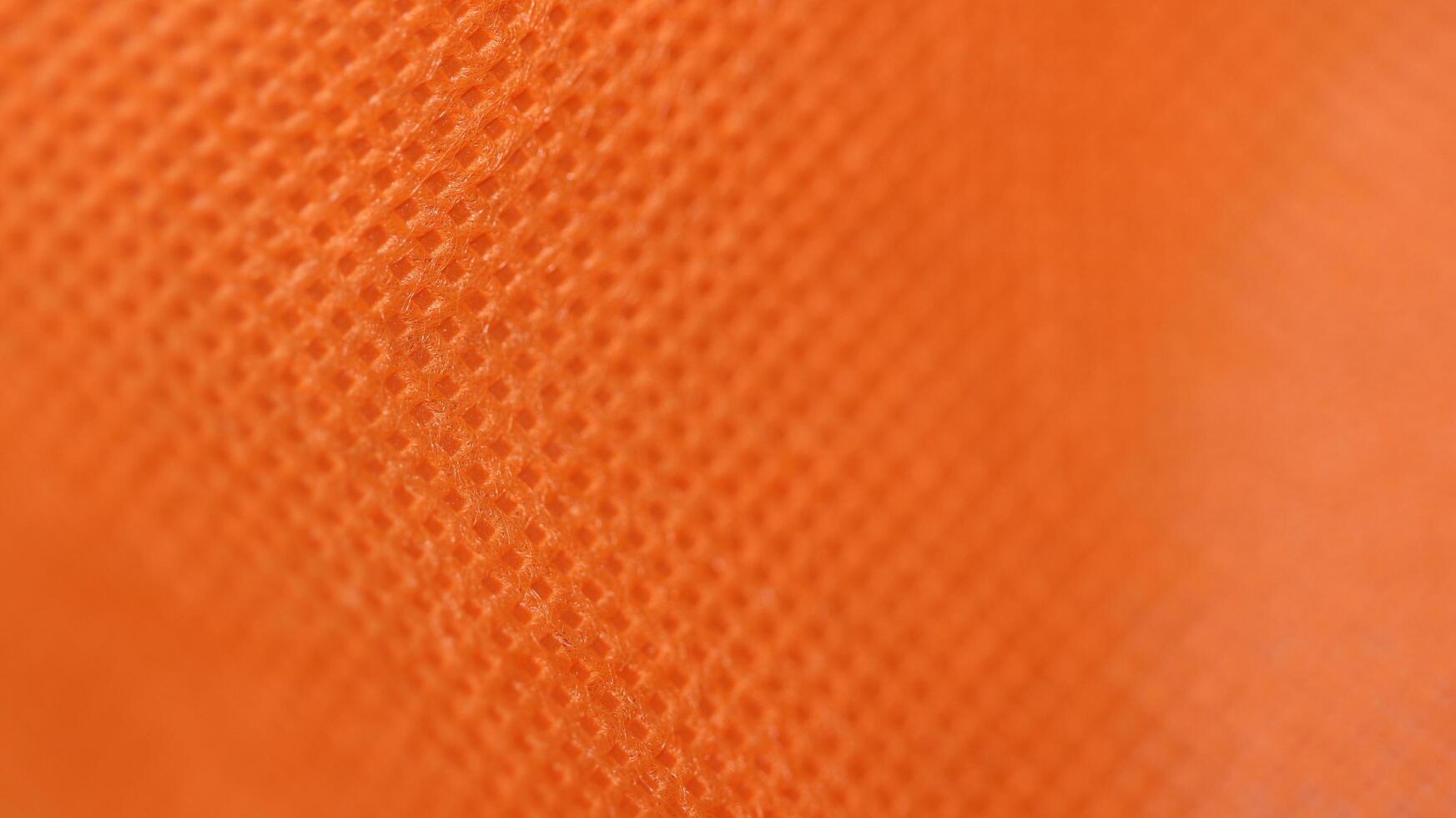 Close-up Macro Shot of Orange Fabric photo