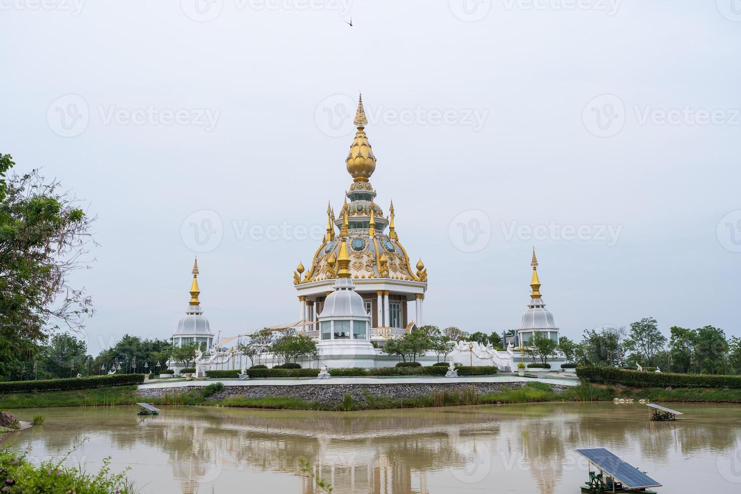 Wat Thung Setthi, Khon Kaen, Isan Temple. The pagoda is a buddhist temple in urban city town, Thailand. photo