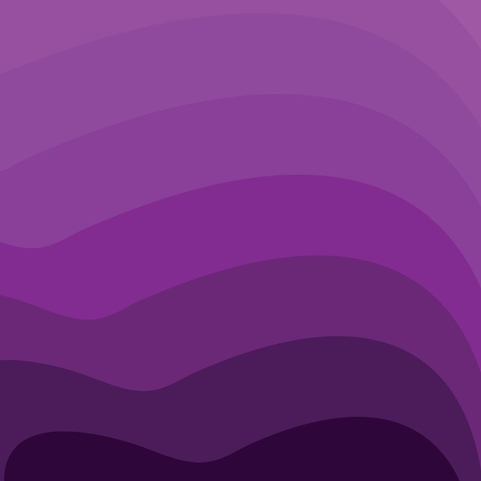 Gradient waves of purple create a sense of depth and movement. vector