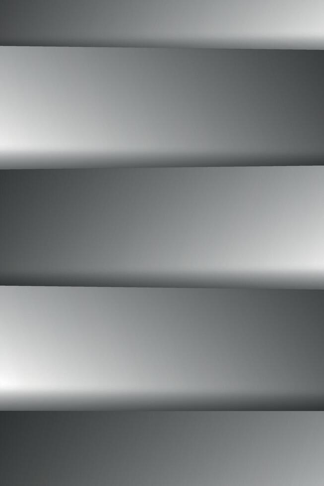 An abstract design featuring smooth, shiny metallic stripes in varying shades of silver and grey, creating a sleek and modern aesthetic. vector